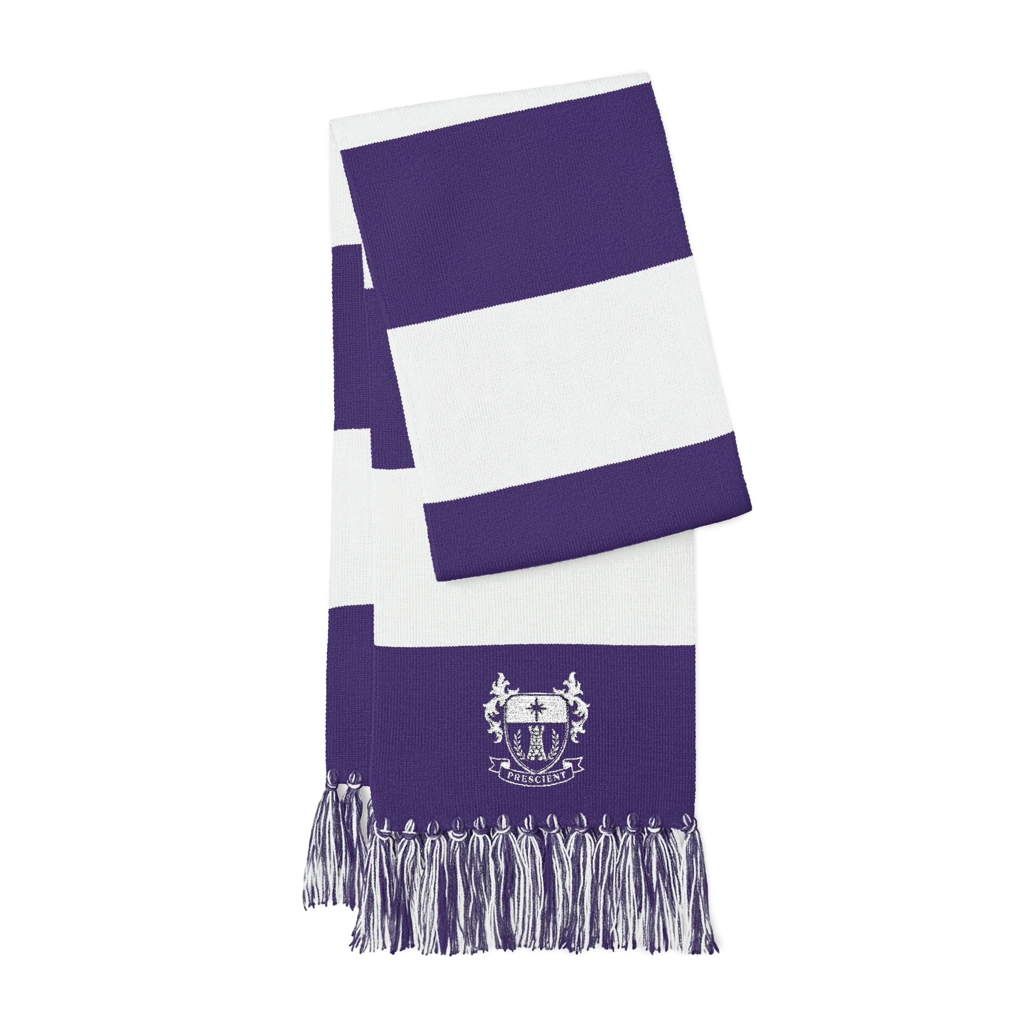 PRESCIENT Embroidered Scarf - PURPLE