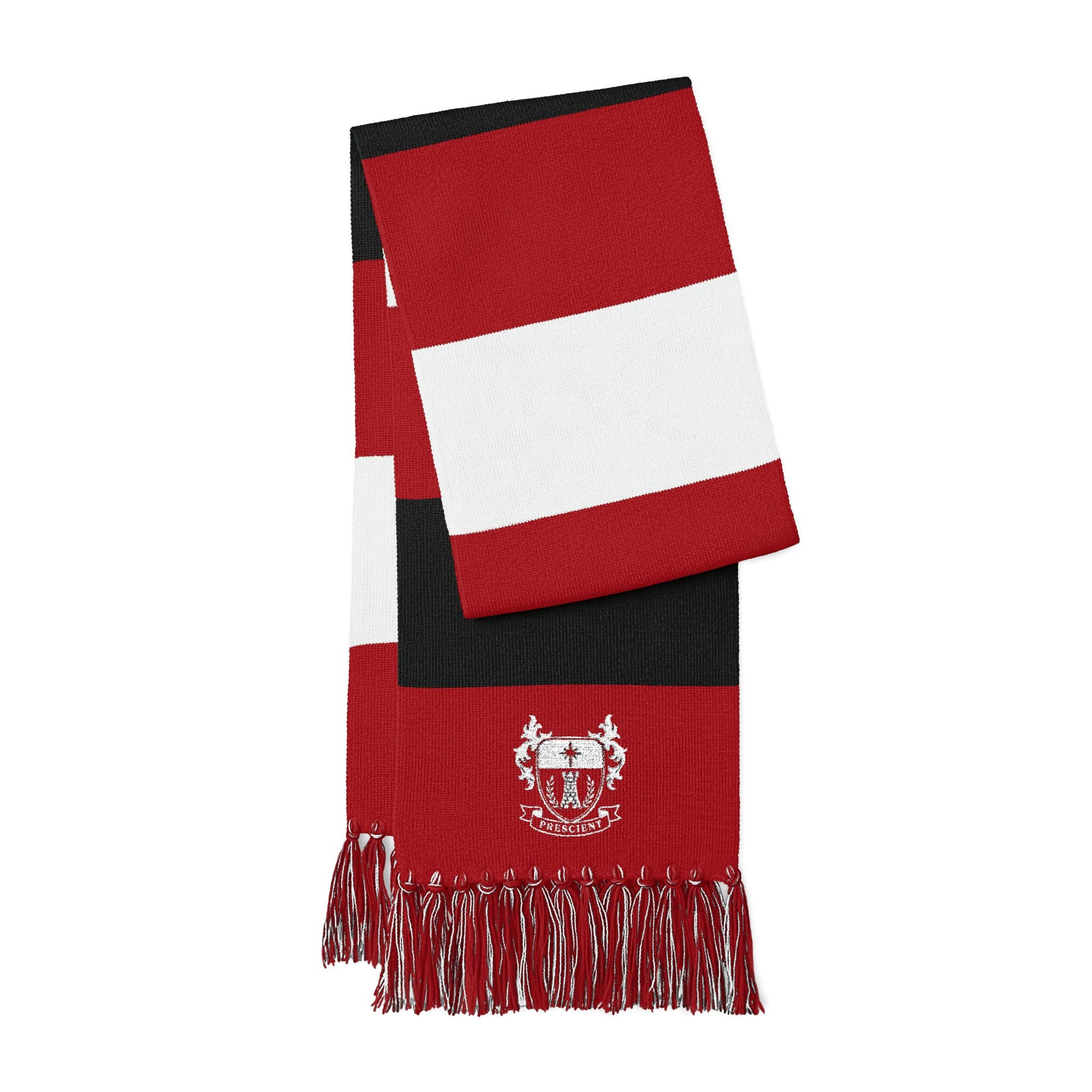 PRESCIENT Embroidered Scarf - RED
