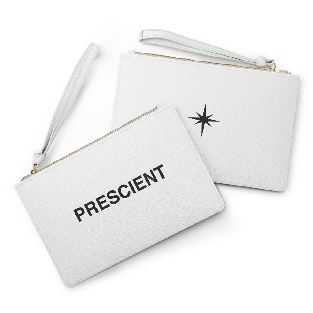 PRESCIENT logo Clutch Bag