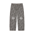PRESCIENT Leopard Wide Leg Jeans - Gray