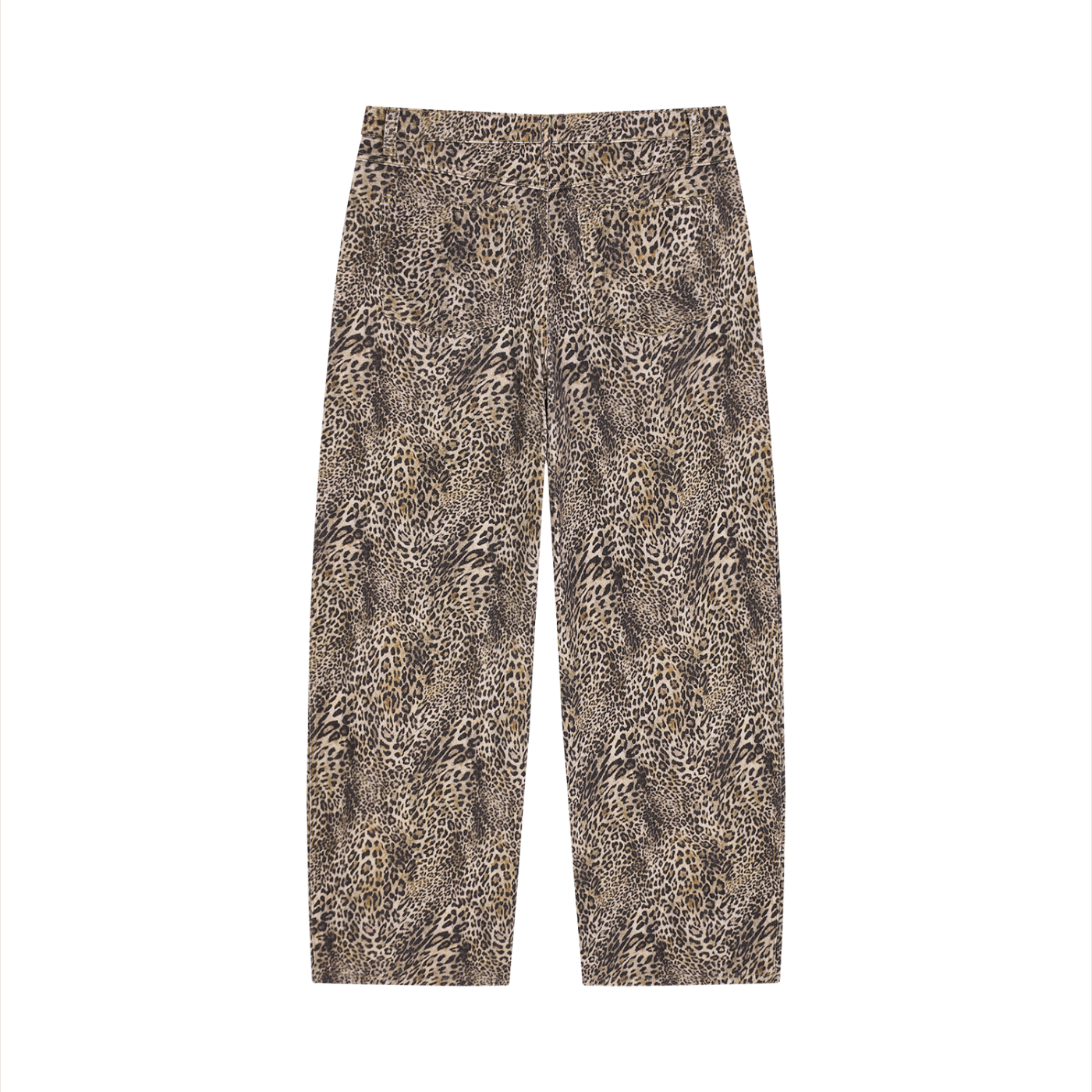 PRESCIENT Leopard Wide Leg Jeans - Brown