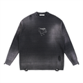 PRESCIENT Ripped Crewneck