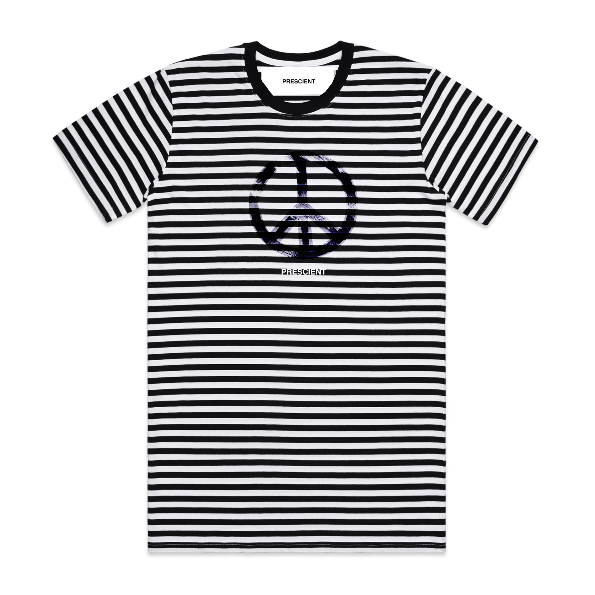 PRESCIENT COMMON GROUND STRIPE PEACE TEE