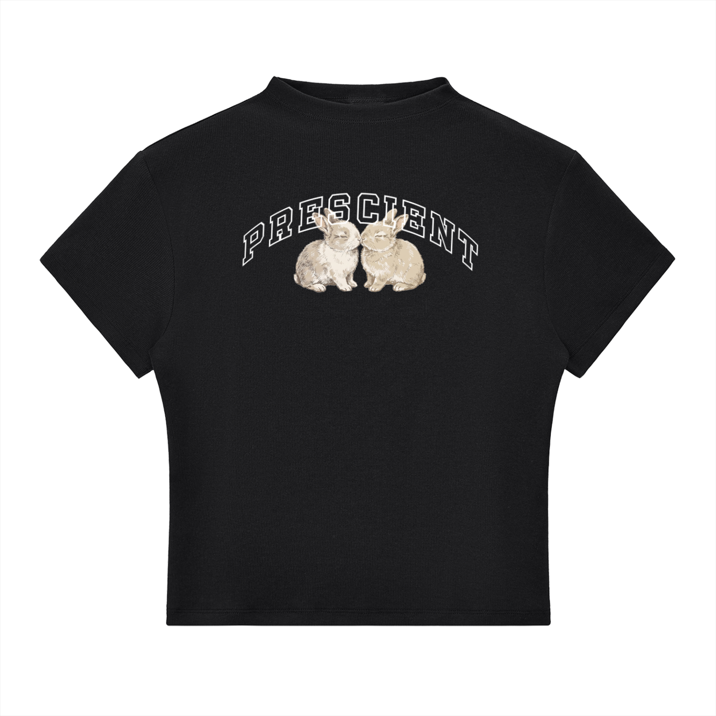 PRESCIENT Slim Fit Mock Neck T-Shirt